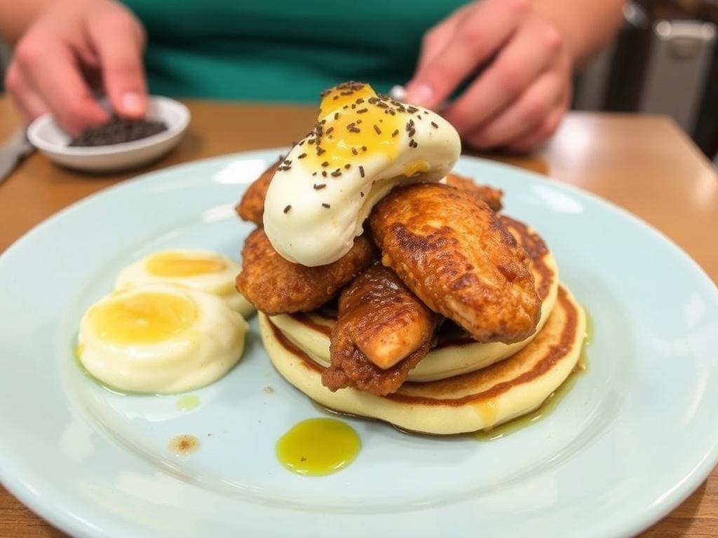 Pancakes with chicken. Where Pancakes with Chicken Is Popular Around the World
