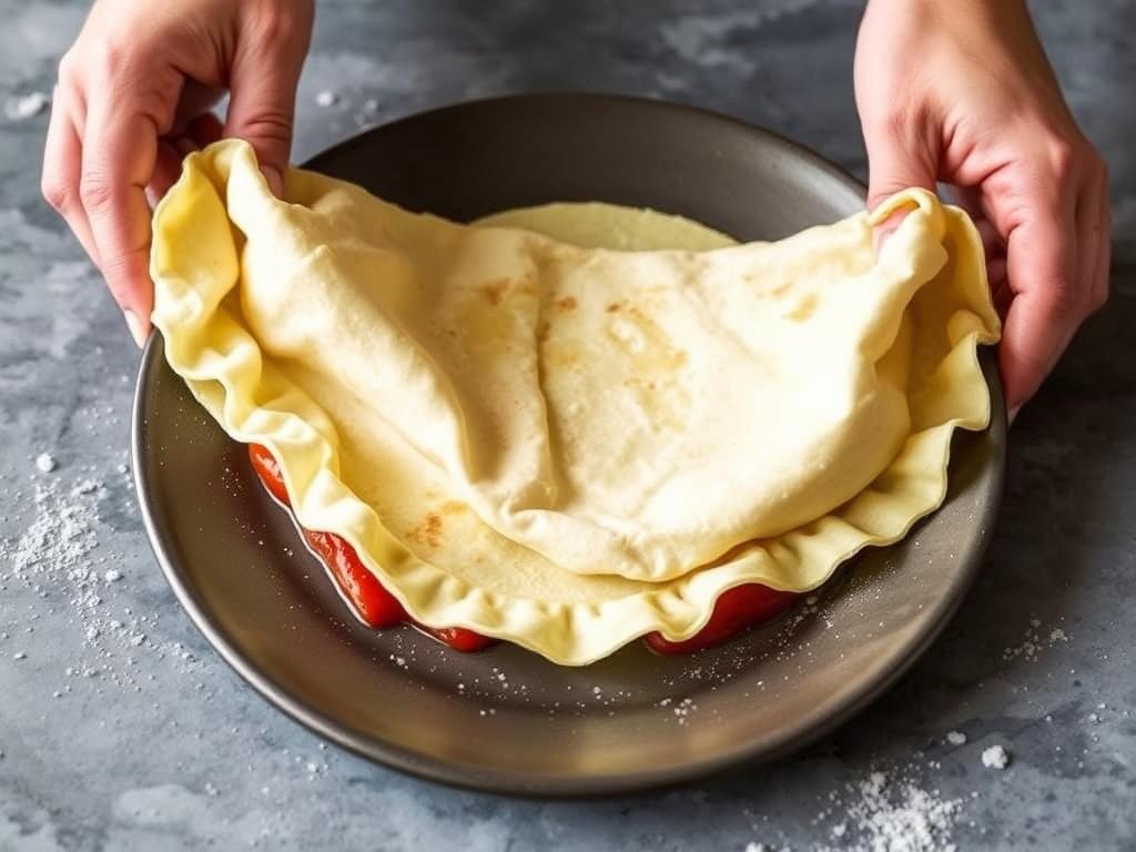 Italian crespelle pancakes. Unfolding What Italian Crespelle Pancakes Are Italian crespelle pancakes. Unfolding What Italian Crespelle Pancakes Are