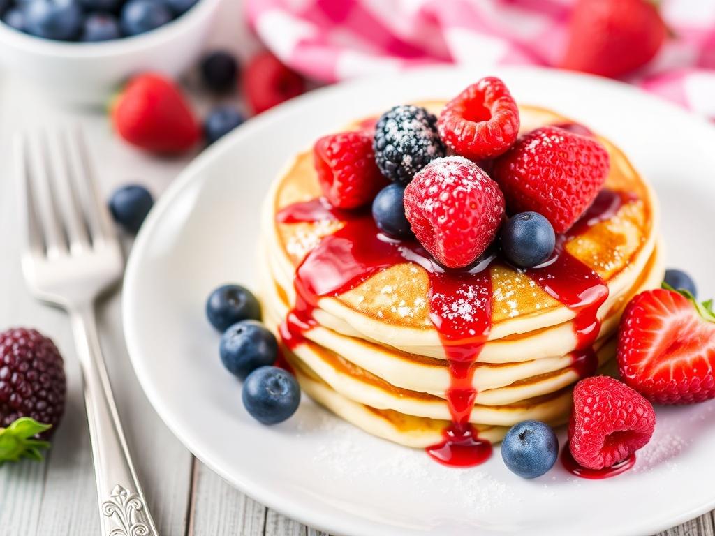 Pancakes with berries. 3 best recipes for cooking Pancakes with berries