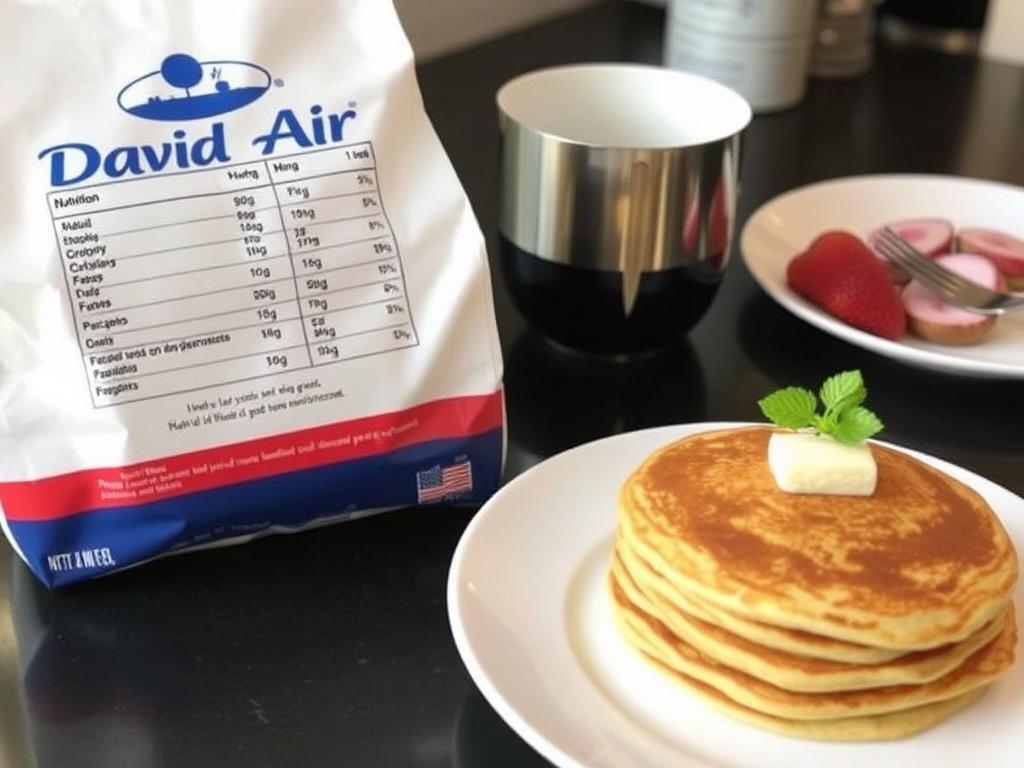 David Air pancakes from the USA. Nutritional Breakdown of David Air Pancakes from the USA
