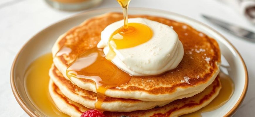 Golden Comfort: Pancakes with Honey to Brighten Any Morning