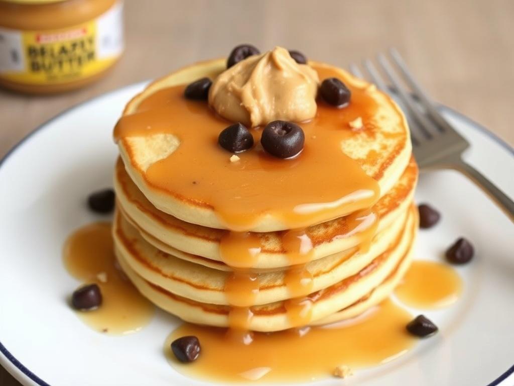 Pancakes with peanut butter. Popularity in different countries Pancakes with peanut butter