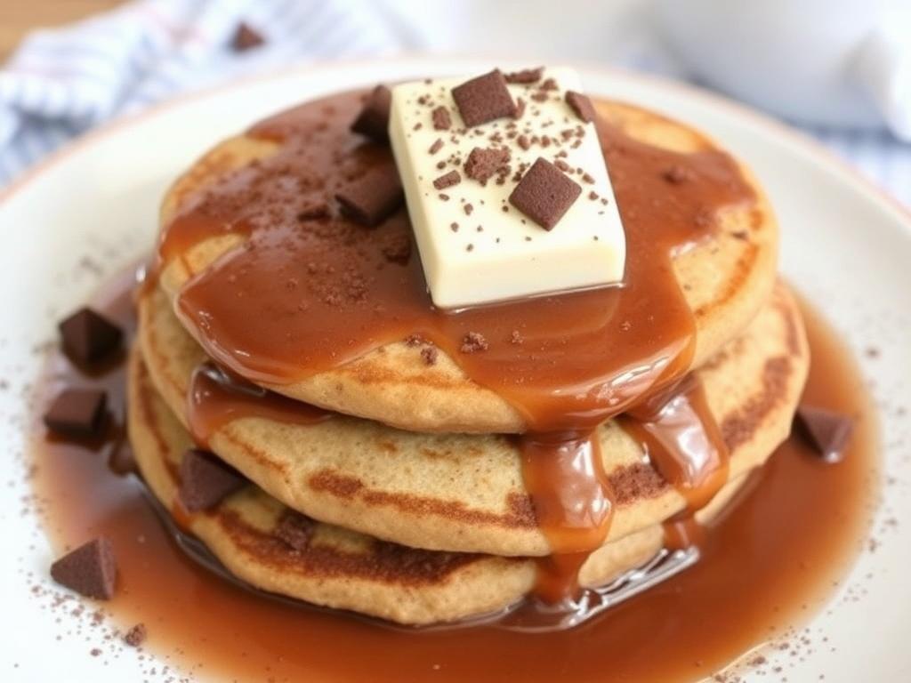 Pancakes with cocoa. What to eat with Pancakes with cocoa