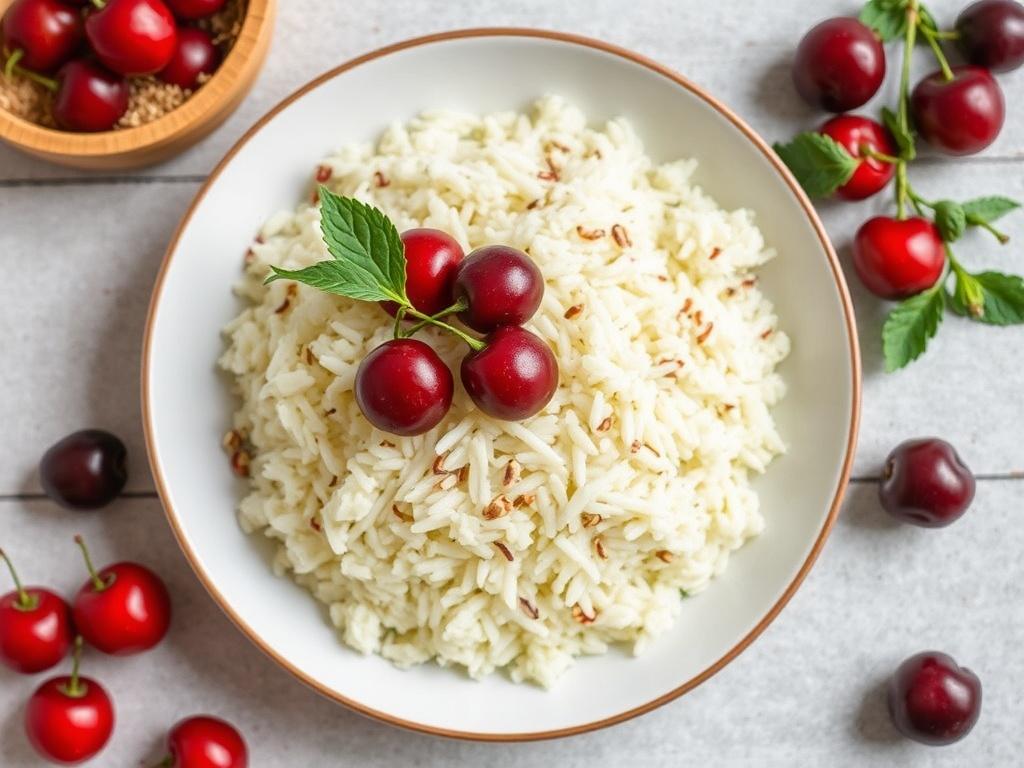 Pilaf with cherries. Nutritional Snapshot
