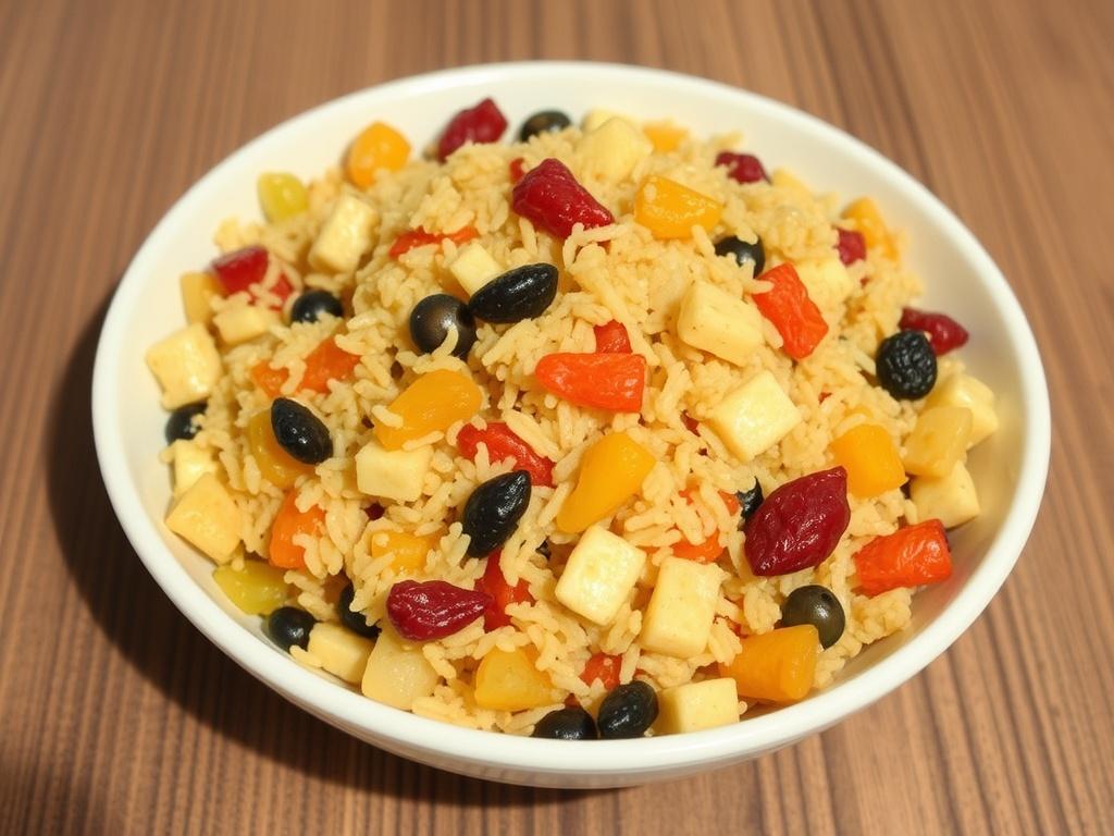 Dried fruit pilaf. Country of origin Dried fruit pilaf Dried fruit pilaf. Country of origin Dried fruit pilaf