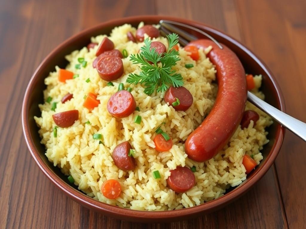 Pilaf with sausages. Where Sausage Pilaf Comes From and How It Found Its Place