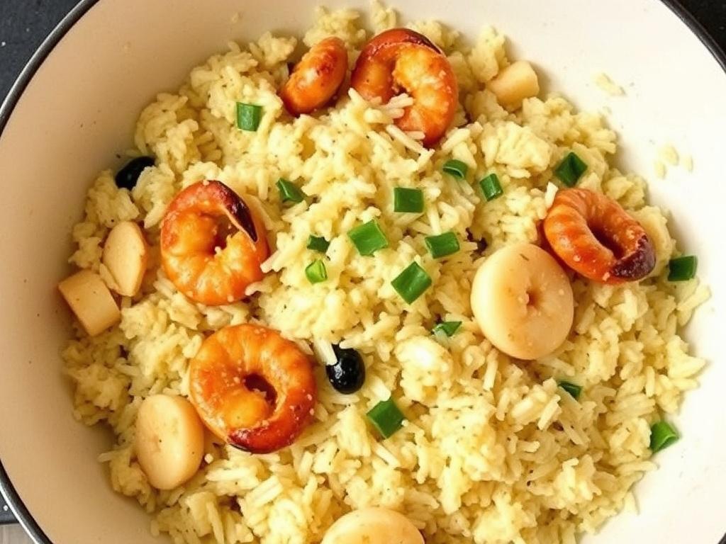 Pilaf with seafood. The best step-by-step cooking recipe for Pilaf with seafood