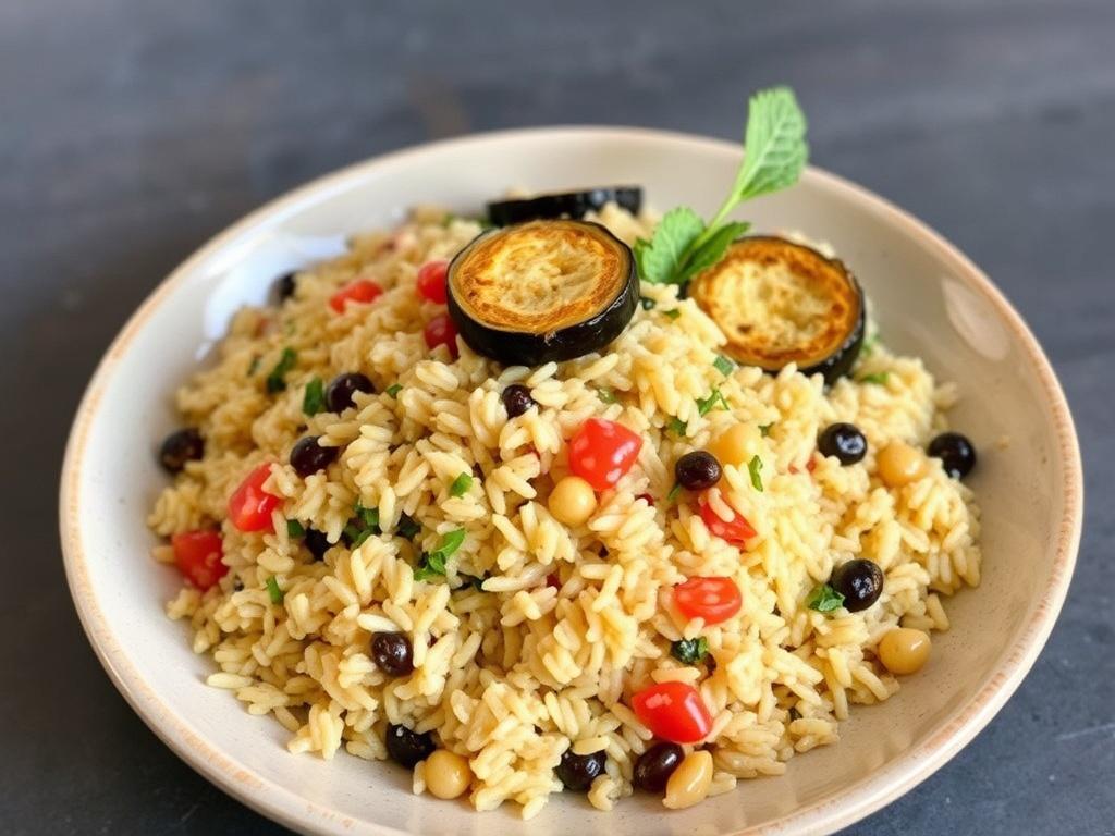 Pilaf with eggplant. Surprising and Delightful Details