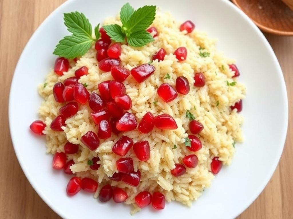 Pilaf with pomegranate. Nutritional value Pilaf with pomegranate