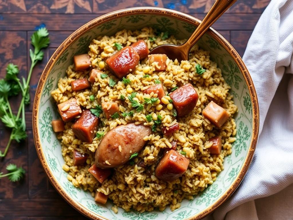 Duck pilaf. Where duck pilaf comes from and how it reflects place