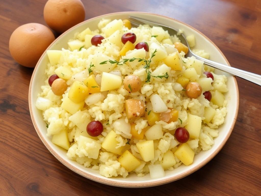 Pilaf with potatoes. History of Pilaf with potatoes traced through kitchen habits
