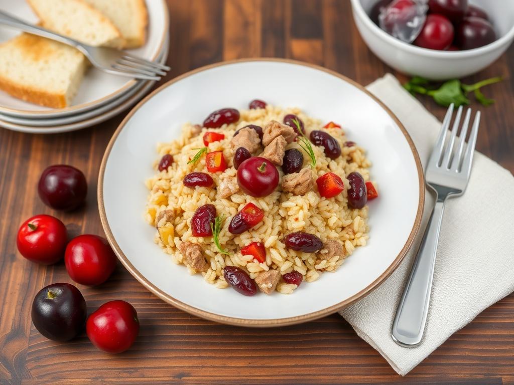 Pilaf with pork and cherry plums. How popular is Pilaf with pork and cherry plums in different countries Pilaf with pork and cherry plums. How popular is Pilaf with pork and cherry plums in different countries